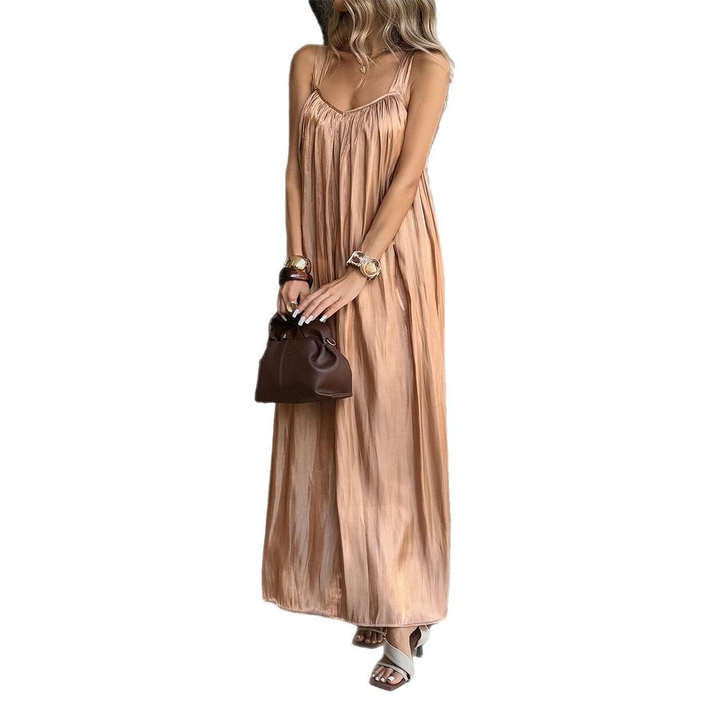 Camisola de vacaciones de ocio europea y americana transfronteriza vestido largo vestido mujer Primavera/Verano sitio independiente