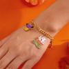 Halloween Punk Multi-element Ghost Spider Web Pumpkin Pendant Chain Bracelet for Women Zircon Bracelet Hip Hop Metal Jewelry