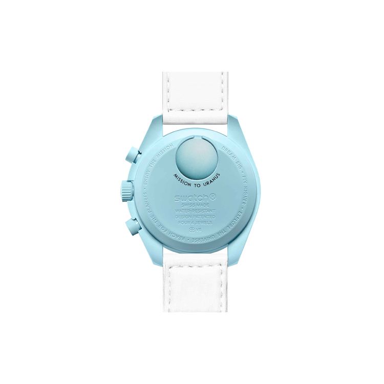 Swatch X Omega Bioceramic Moon Mission To Uranus Unisex Watches White SO33L100