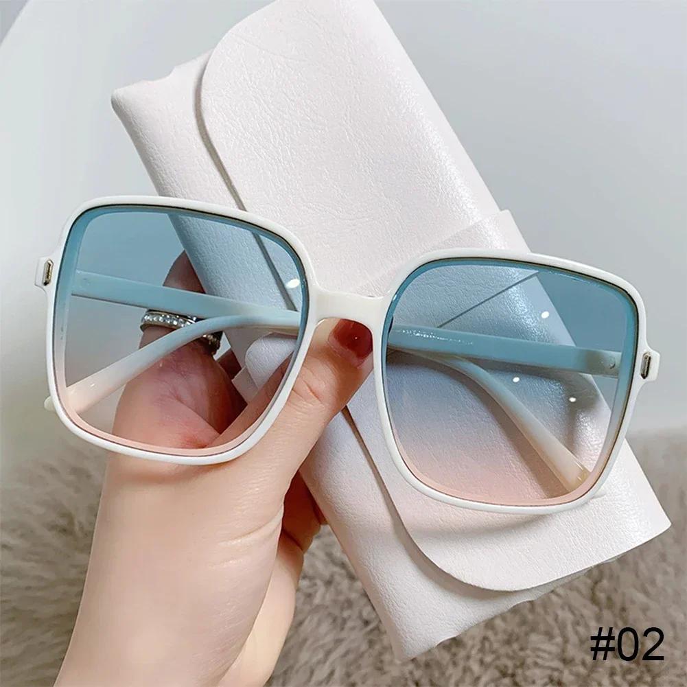 Women Retro Gradient Square Sunglasses Fashion UV400 Protection Outdoor Trendy Sun Shades Eyewear