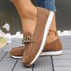 Fashion Fashion Loafers Metal Chain Soft Sole Flats Shoes for Women Spring Autumn Pu Leather Platform Loafers Woman Non Slip Casual Shoe