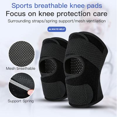 Genouillère de Sport Durable et Sûre Genouillères Élastiques Pressurisées Support de Genou Protecteur d'Articulation Équipement de Fitness Attelle de Récupération de Blessure Protecteur Antidérapant
