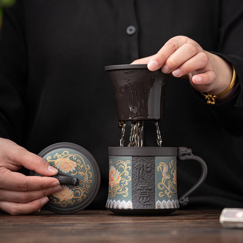 Auspicious Ceramic Automatic Kung Fu Tea Set