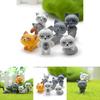 Modish 6pcs Set Kawaii Zakka Cute Unhappy Cat Doll Adorable Mini Cartoon Figures
