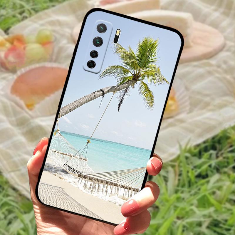 For Huawei Nova 7 SE Case P40 Lite 5G Back Cover Beautiful Fashion Phone Bumper Russia Version For Huawei Honor 30S Fundas Coque