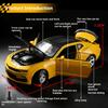 1:18 Skala Bumblebee Chevrolet Camaro Diecast Modellauto Kinderspielzeugauto Licht & Ton Sammlerstück Ausstellungsstück
