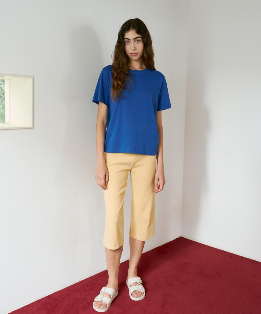 38COMEONCOMMON Regular Light Cotton T-Shirts (Blue)