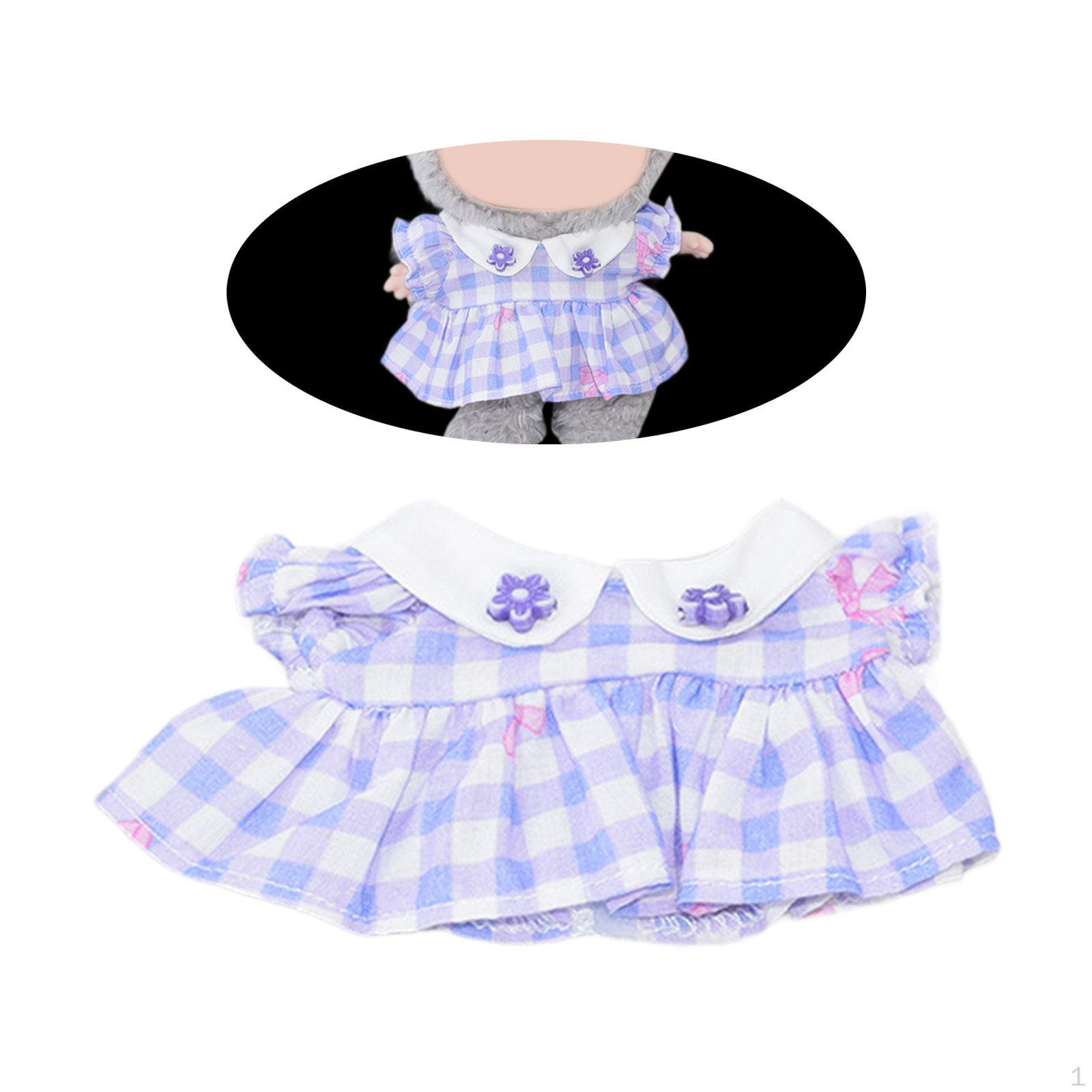 

Платье для куклы 17 см, милая одежда, модная одежда для девочек в подарок на день рождения Purple