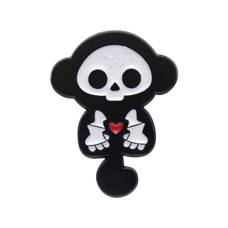 Heart Little Devil Enamel Pins Custom Cute Demon Brooches Lapel Badges Animal Punk Funny Jewelry Gift for Kids Friends