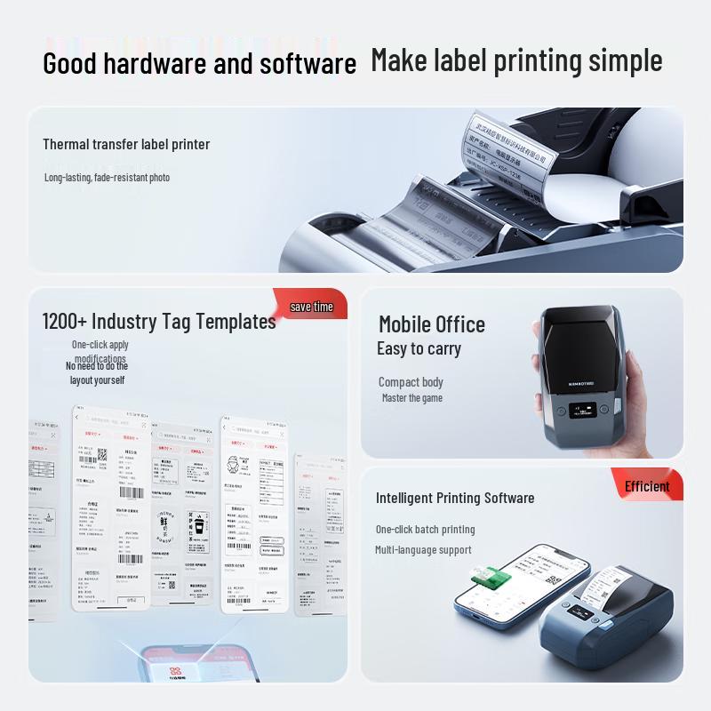 NIIMBOT M2_H Smart Portable Label Printer CN plug (adapter included)