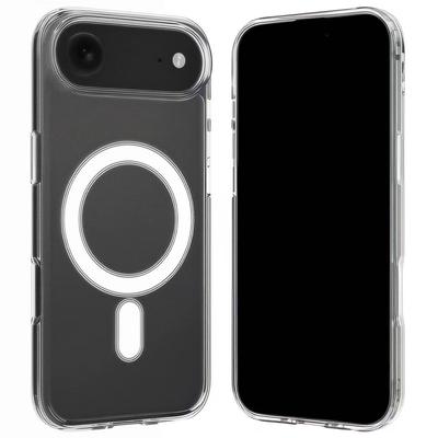 For iPhone 17 Air Clear Case WANLONFENG LM1 Series Compatible with MagSafe with 2Pcs Screen Films (Big Lens Hole)