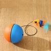 Ball Automatic Intelligent Interactive Cat Toy with Obstacle Avoidance Touch Activated Cat Toy ABS Material 8.1cm Ball for Cats