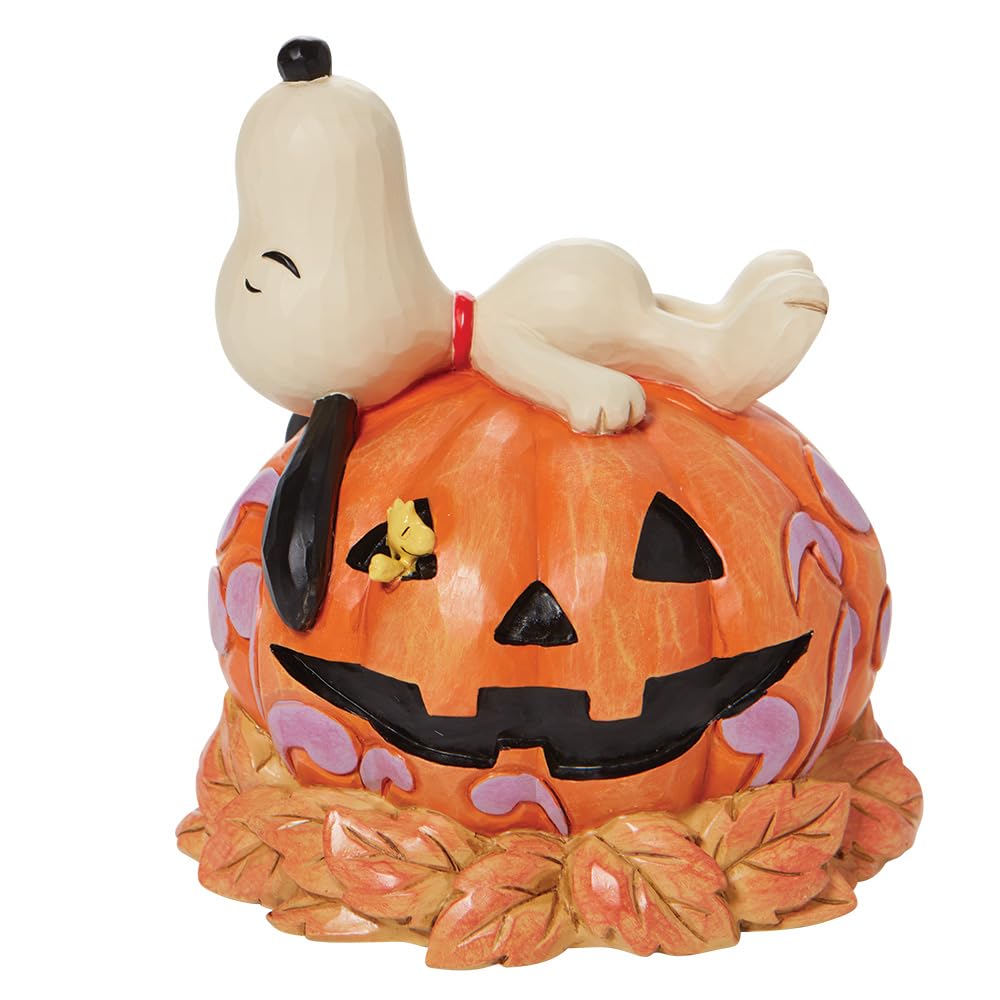 enesco Jim Shore Halloween Snoopy on Pumpkin Figure 6008966