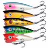 Topwater Fishing, 8 Color Hard Plastic with Reflective