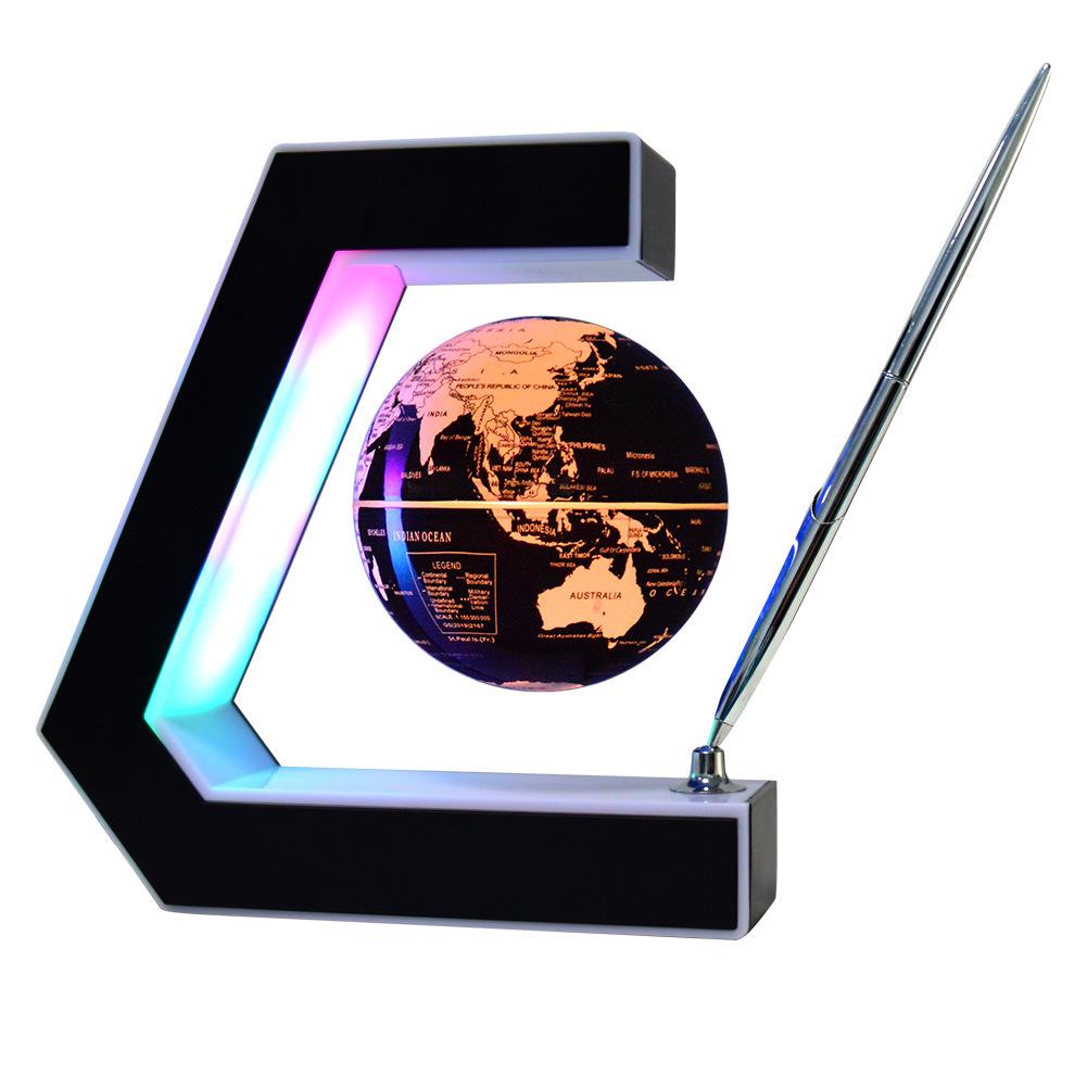 Luminous 3-Inch Magnetic Levitation Globe Ornament - Creative Tech Gift for Home or Office