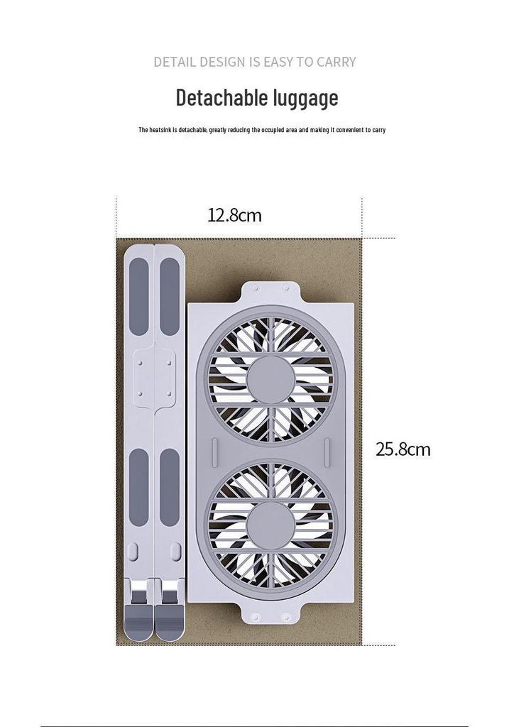 Aluminum Gaming Laptop Cooling Stand with Fan