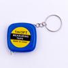 1Meter Length Automatic Telescopic Ruler Portable Mini Metal Tape Measure With Keychain Square Multicolor Children Height Ruler