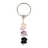 Natural Keychain Gift for Men Women Gemstone Car Key with Split