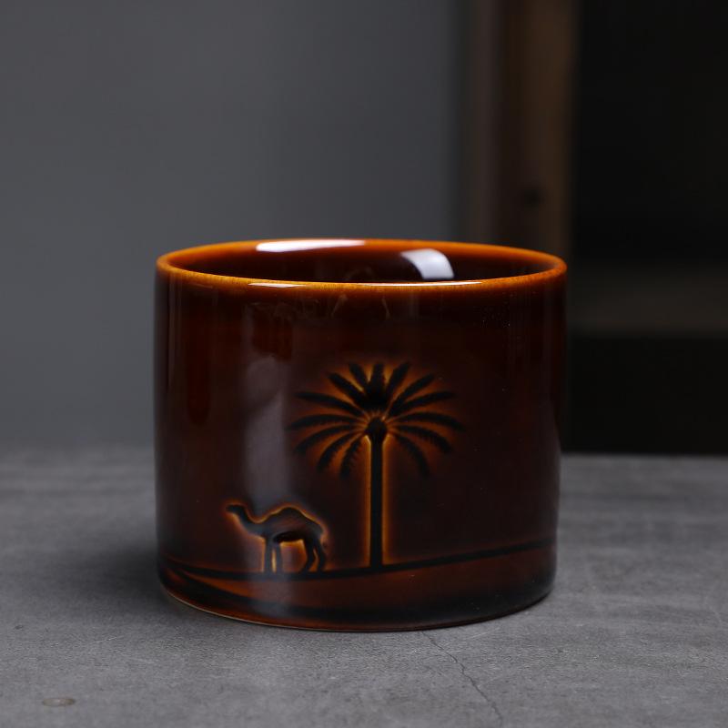 Japanese Style Ceramic Kiln Change Coffee Mugs Creative Retro Home Office Breakfast Couple Milk Tea Cups Drinkware Water Cup