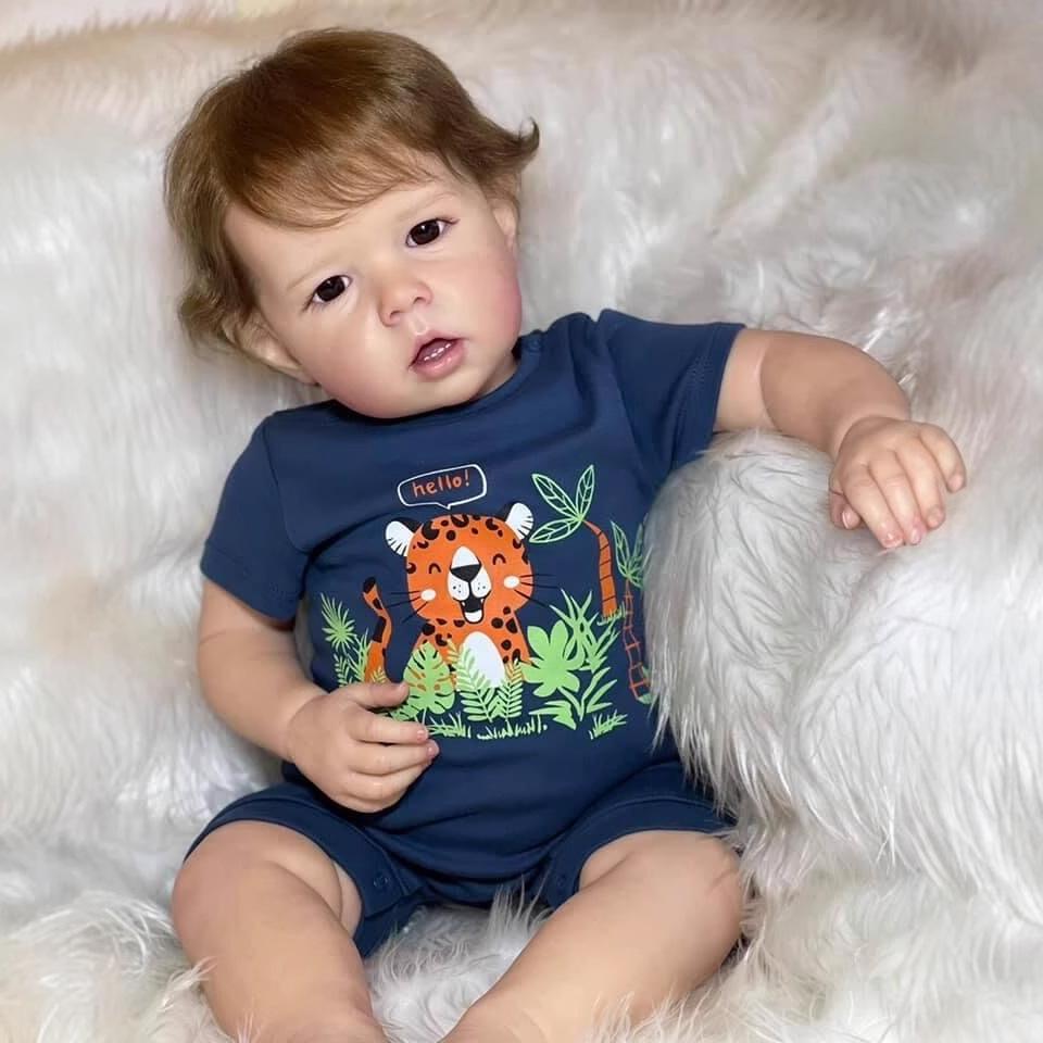 Liam 50cm Cloth Body Reborn Doll by NPK