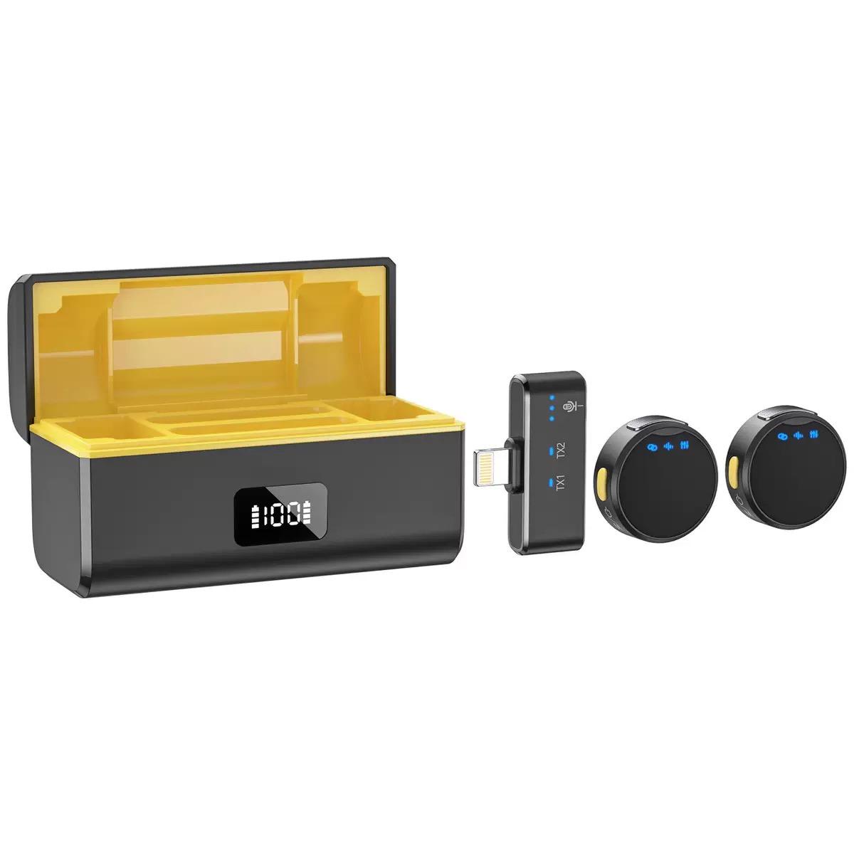 

Беспроводной микрофон с магнитным зажимом, Plug and Play, беспроводной микрофон с шумоподавлением для записи видео и стриминга