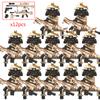 Military Figures Soldier Building Block SWAT Special Forces Assault Team Camouflage Troops Vehicle Bricks Toy
