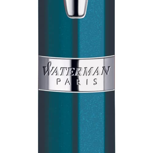WATERMAN Metropolitan Essential Ballpoint Pen, Metallic Blue, S0947090, Officially Imported