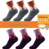 Langsha Women's Thickened Mid-Calf Rabbit Wool Plaid Socks for Autumn and Winter.