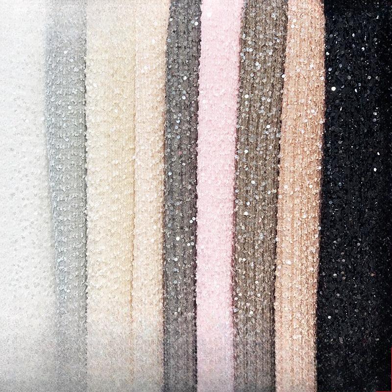 1/3/5yard Mesh Sequined Embroidery Fabric Elastic Mesh Vertical Sequin Fabric for Sewing Party Dress Wedding Stage Clothing