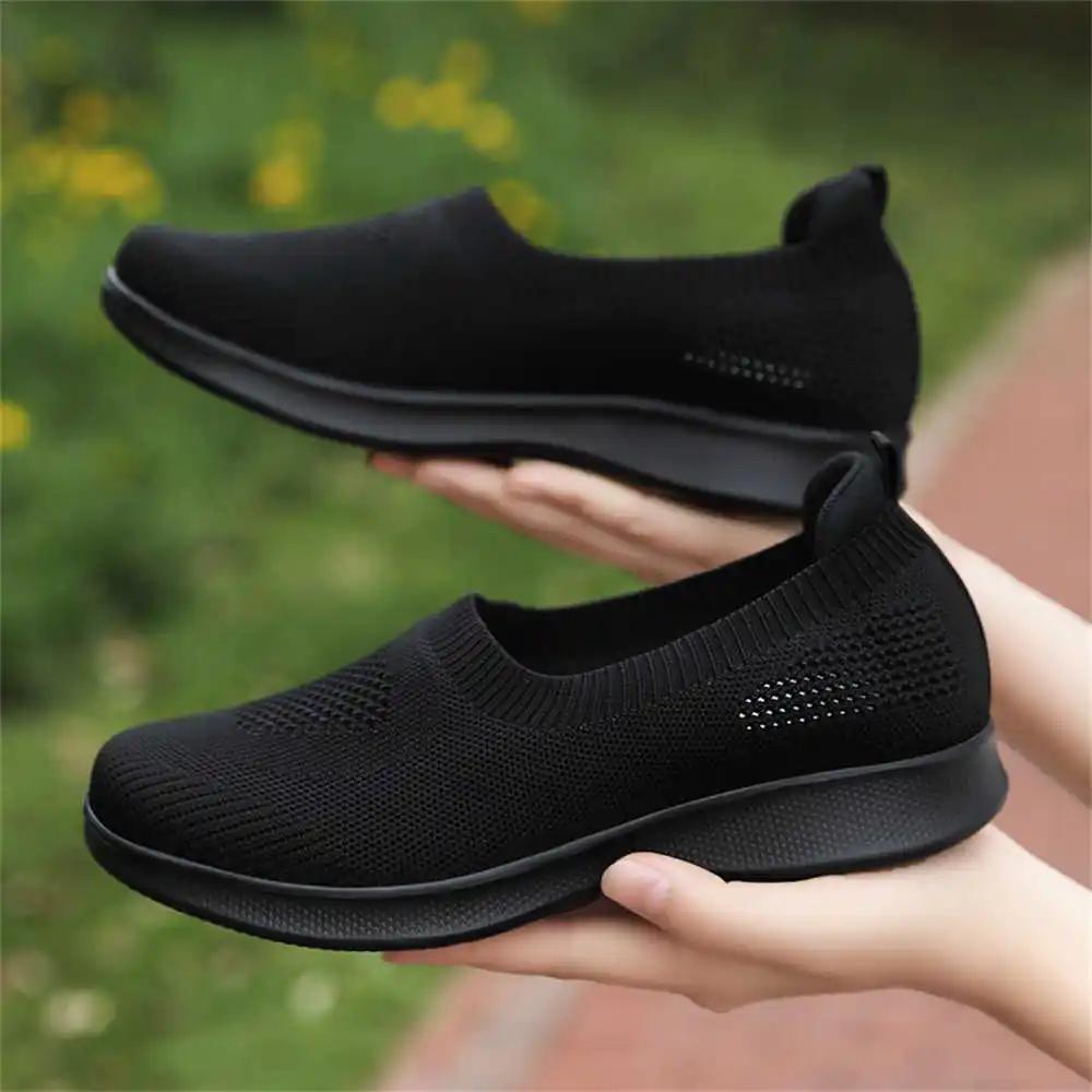 Lazy Knitting Sport Shoes Woven Loafers Women Sneakers Size 44 Class Overseas Collection Overseas Sneachers Donna Play