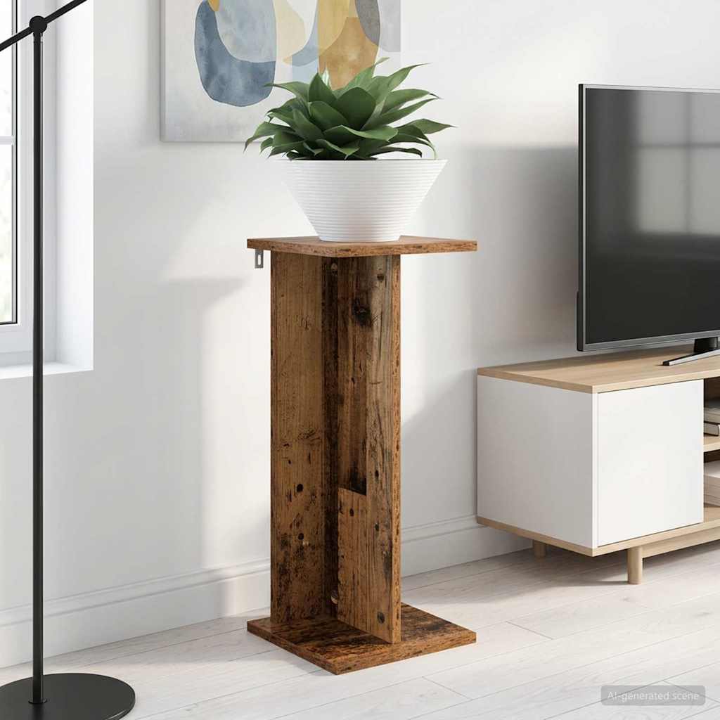 Plant Stand Rustic Wood Look 25 x 25.5 x 60.5 cm Engineered Wood