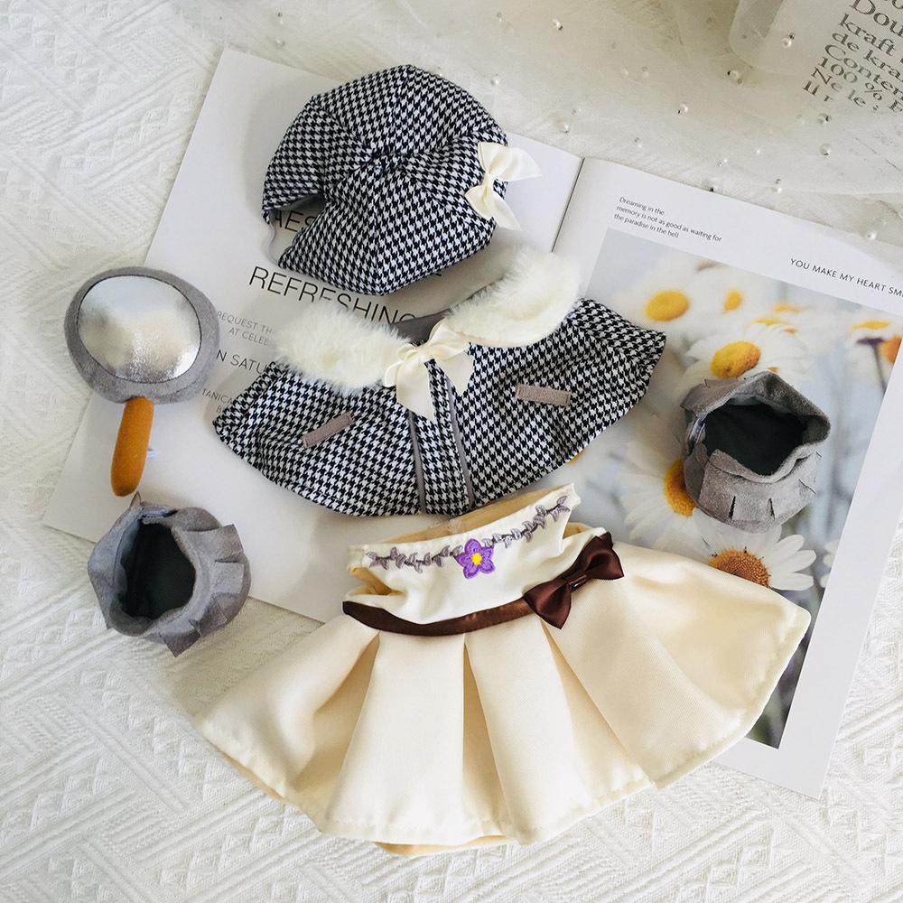 30cm Lalafanfan Kleding Gele Eend Accessoires Zacht Speelgoed Eend Kleding Set Cartoon Knuffels Pluizige Eend Pluche Pop Outfit fit 30cm duck