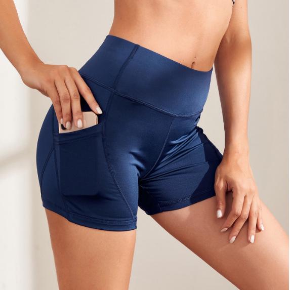 

Женские спортивные шорты для йоги европейского и американского стиля с боковым карманом Medium