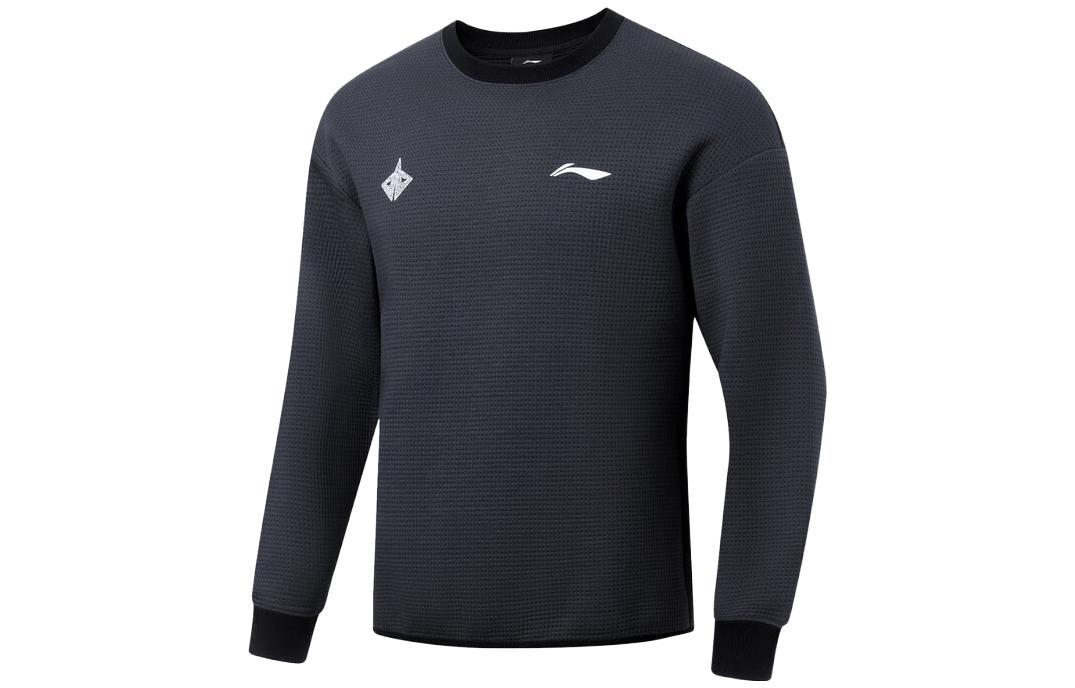 Li Ning Professional Basketball Collection Sweatshirt Men s Ebony Black AWDT075-1 L