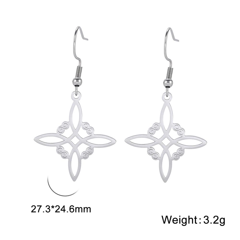 Dawapara Hexenknoten Ohrringe für Damen Irischer Glücksbringer Ohrhänger Edelstahl Schmuck Geburtstag Valentinstag