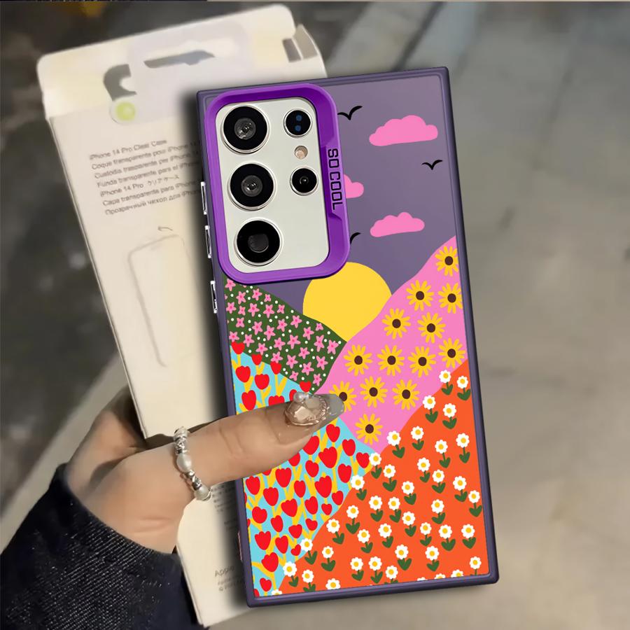 Flower Animals Case for Samsung Galaxy S25 S24 FE S23 S23 Ultra Note 20 Ultra S20 Plus S25Edge S22 S21 Phone Cover