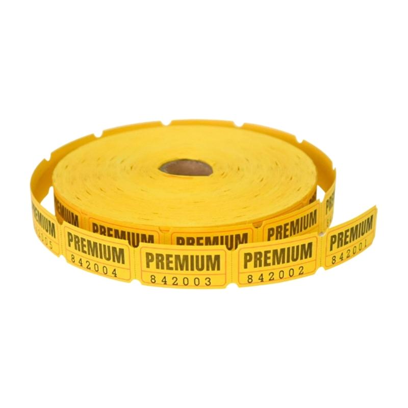 Lottery Roll Double Size Adhesize Paper Instantly Distribution Tokens For Trade Event And Educational Institutions