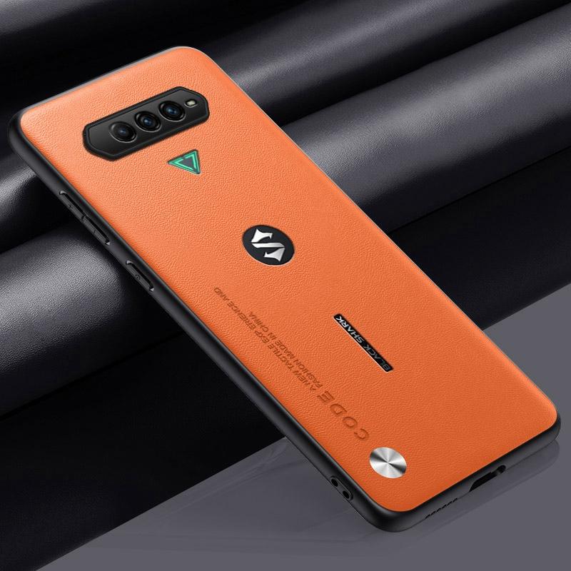 Luxury PU Leather Case For Xiaomi Black Shark 4 Pro Matte Cover Silicone Protection Phone Case For BlackShark 4 Pro 4Pro Coque