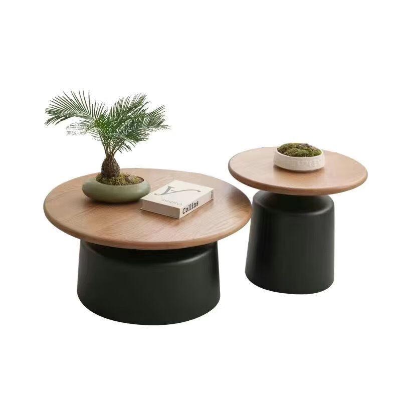 Dundru Cream Style Nordic Round Coffee Table Set