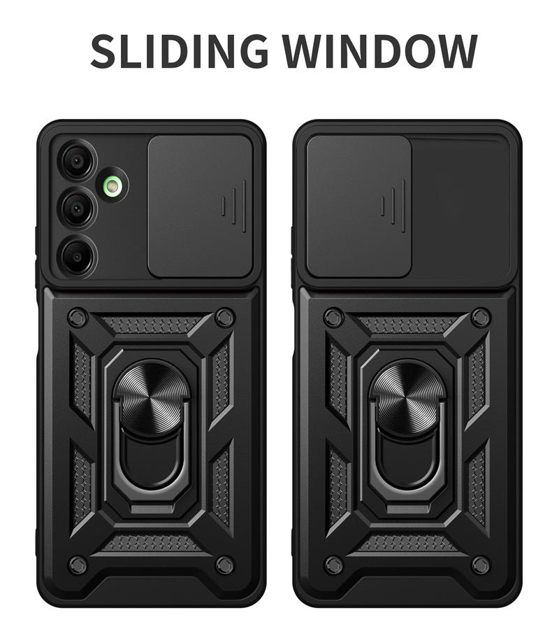 Camera Protection Fundas For Samsung Galaxy A16 A26 A36 A56 5G A06 4G Case Shockproof Armor Car Holder Magnetic Ring Phone Cover