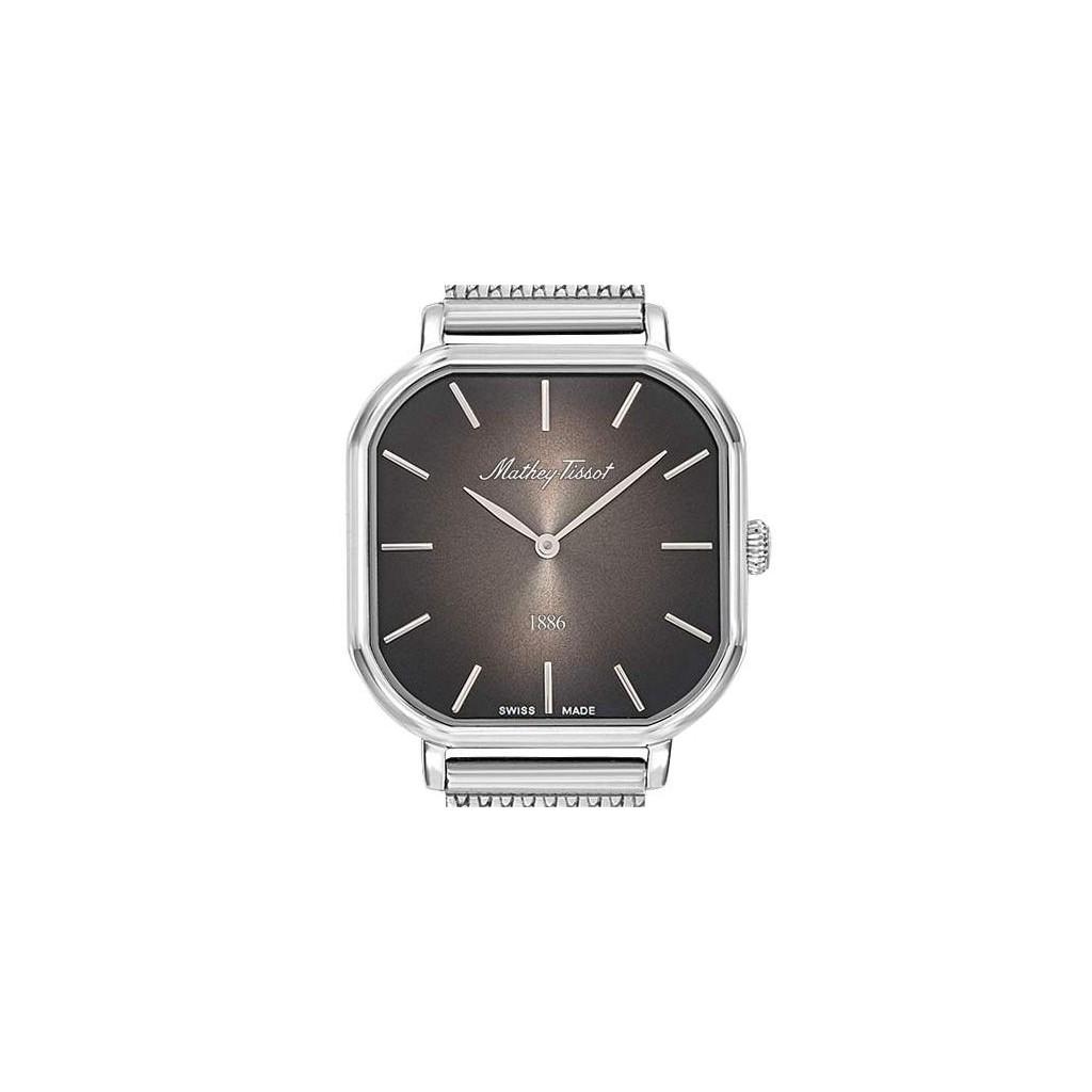 Mathey-Tissot Monsoon Kare Paslanmaz Çelik Siyah Kadran Kuvars D7917AN Kadın Kol Saati