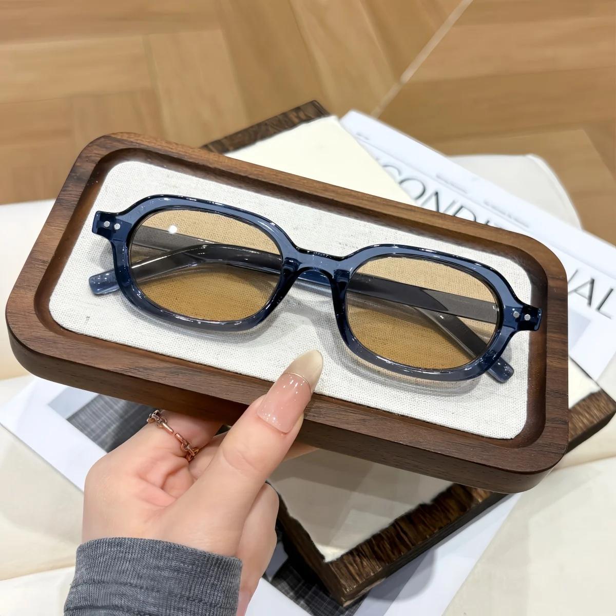 

1Pc Oval Frame Fashionable Glasses Unisex Suitable for Daily Wear and Street Photography Simple Style Optical