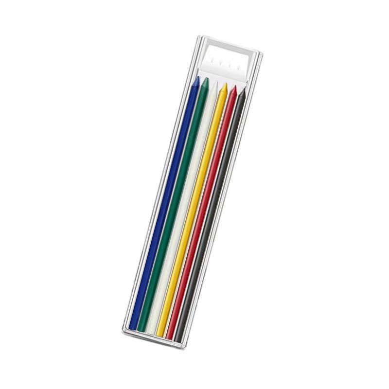 2.8mm Woodworking Mechanical Pencil with Protective Cover Pencil Sharpener Multicolor 2B Lead Core Deep Hole Marking Pencil