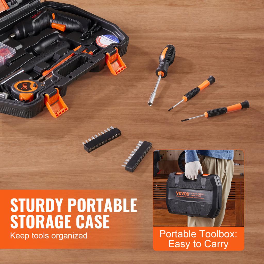 SucceBuy Tool Kit 96/146 PCs General Hand Tool Set High-Quality Steel  for Home Maintenance DIY Projects and Automotive Repair
