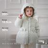 DAVE&BELLA Girls' Printed Winter White Duck Down Jacket