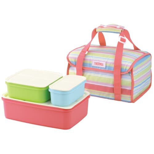 

THERMOS Family Fresh Lunch Box Pink Stripe DJF-4001 PSR