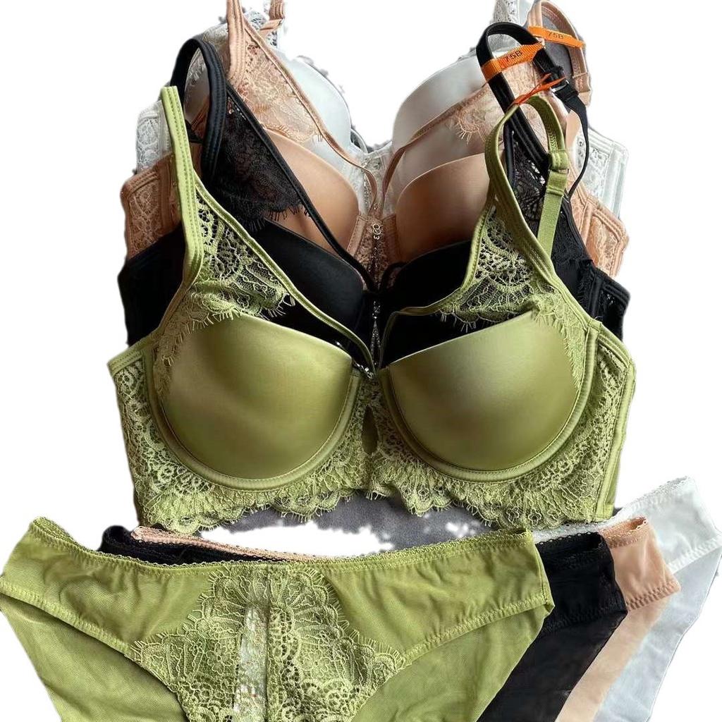 New smooth and silky bra for women, sexy hollow small breasts gather underwear, top support, sub-breasts, bra set for women