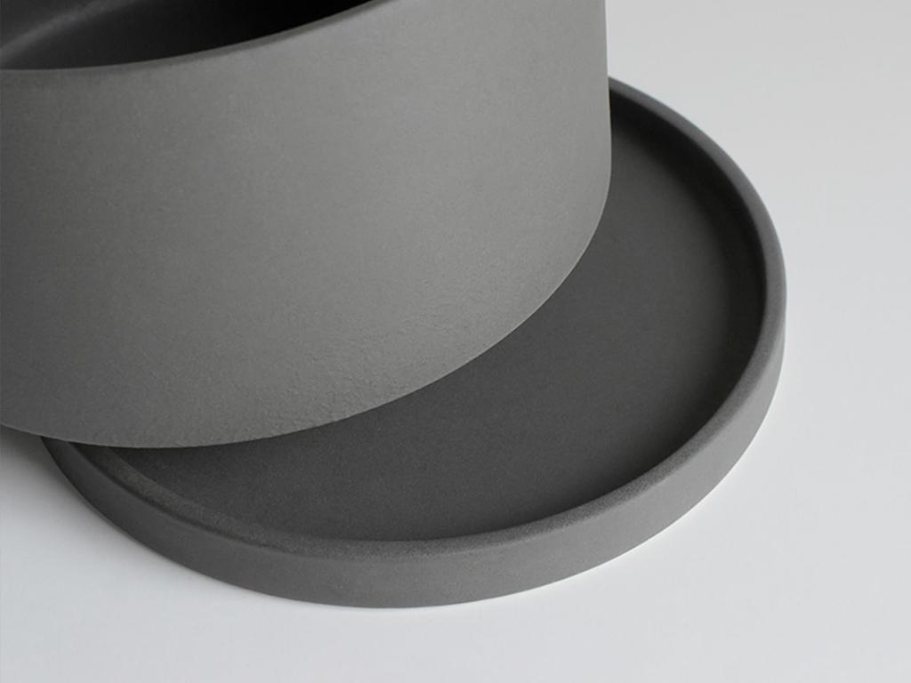 Kinto Plant Pot Earth 29199 191, Gray, 170x160mm,