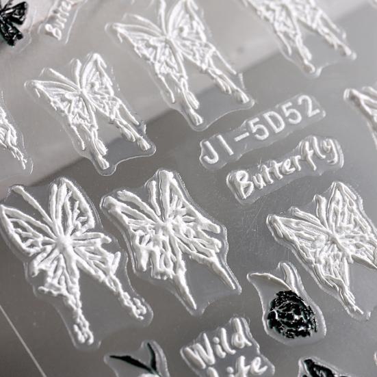 Ins Style for Nail Glossy Stickers Long-Lasting 5D Finish Perfect Nail Decoration Nail Art Sticker