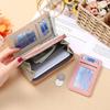 Korean Style Women's Long Zipper Wallet Wristlet Clutch - Large Capacity Card Holder